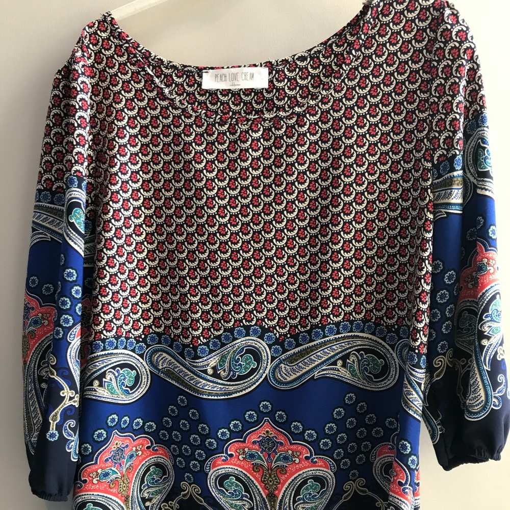 Richly printed top